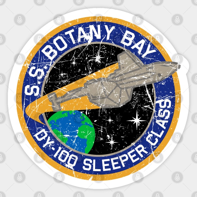 Botany Bay (Distressed) Sticker by PopCultureShirts